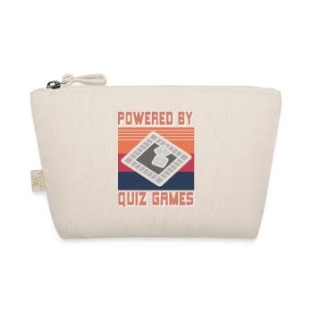 Retro Vintage Powered By Quiz Games Awesome - Bio-Täschchen - Natur - Vorne