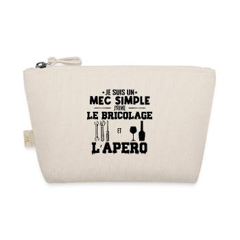 Mec simple aime le bricolage et l'apéro mécano - Trousse biologique - nature - Devant