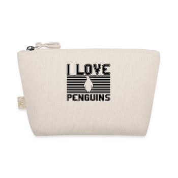 I love penguins - Bio-Täschchen - Natur - Vorne