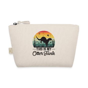 Otter Animal Water Retro Nature Water Sea Fur - Organic Pouch - nature - Front