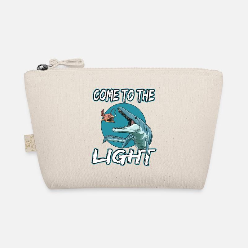 Come To The Light Elasmosaurus Laternenfisch Bio-Täschchen