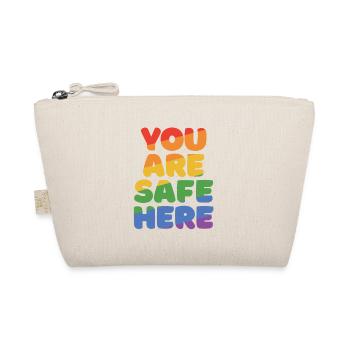 You Are Safe With Me Rainbow Pride Lgbtq Gay Trans - Bio-Täschchen - Natur - Vorne