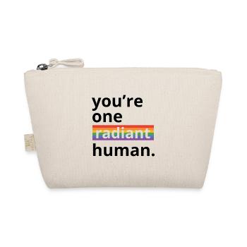 You're One Radiant Human Bisexual Transgender Rain - Bio-Täschchen - Natur - Vorne