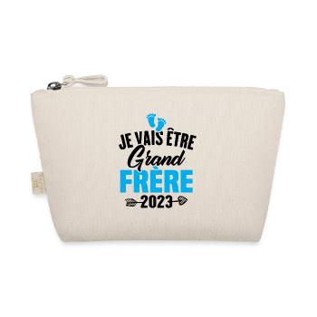 Cadeau Je vais être grand frère 2023 - Trousse biologique - nature - Devant