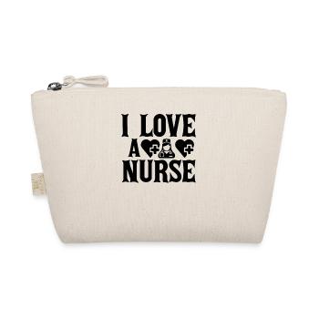 Ich liebe eine Krankenschwester - Bio-Täschchen - Natur - Vorne