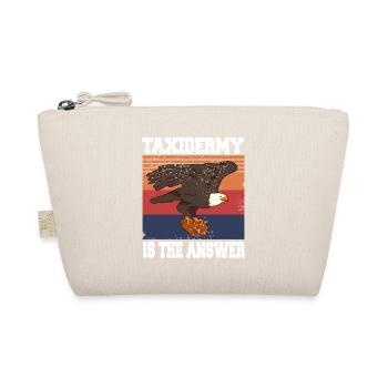 Retro Vintage Taxidermy Is The Answer Awesome - Organic Pouch - nature - Front