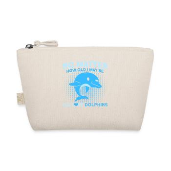 Delfin Delfin Liebhaber Tier Delfine Geschenk - Bio-Täschchen - Natur - Vorne