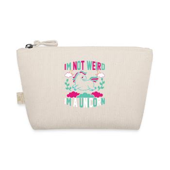 I'm not weird, I'm a unicorn unicorn - Organic Pouch - nature - Front