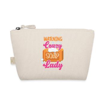 Soap Making Crafting Warning Crazy - Bio-Täschchen - Natur - Vorne