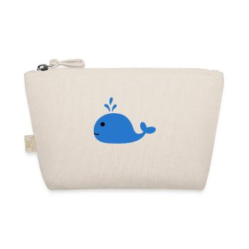 Wale Wal Symbol Piktogramm Walfisch Blauwal Outfit - Bio-Täschchen - Natur - Vorne
