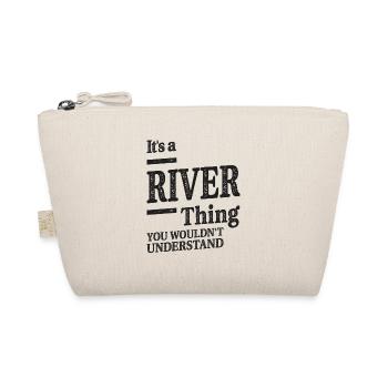 It's a River Thing Personalisierter Name - Bio-Täschchen - Natur - Vorne
