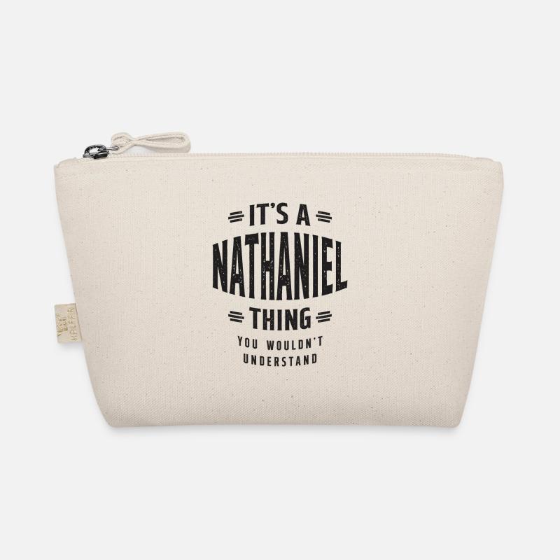 Es ist ein personalisierter Name von Nathaniel Thing Bio-Täschchen