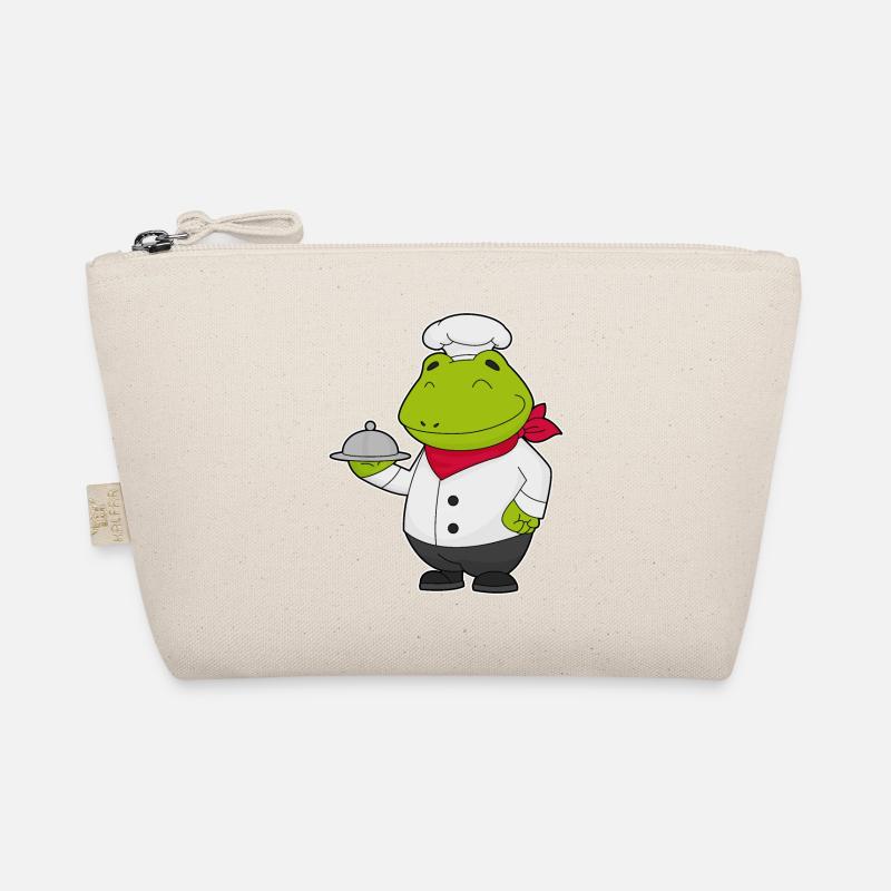 Cuisinier grenouille servant la cuisine de cloches Trousse biologique