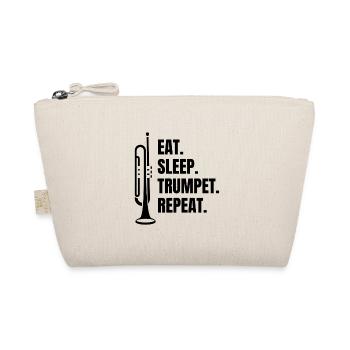 Trumpet Music Funny Saying Musician Instrument - Organic Pouch - nature - Front