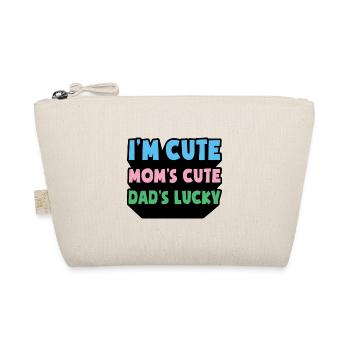 Maman Papa Bébé Je suis Mignon Maman Mignon Papa’s Lucky - Trousse biologique - nature - Devant