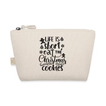 La vie est courte ! Mangez plus de biscuits - Trousse biologique - nature - Devant