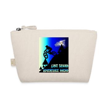 Mountainbike limit behind adventure ahead - Organic Pouch - nature - Front