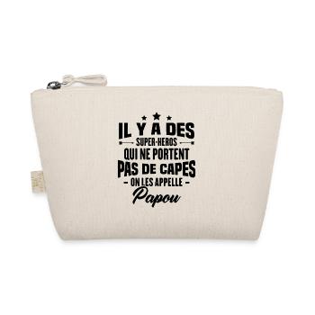 Papou super héros cadeau grand-père - Trousse biologique - nature - Devant