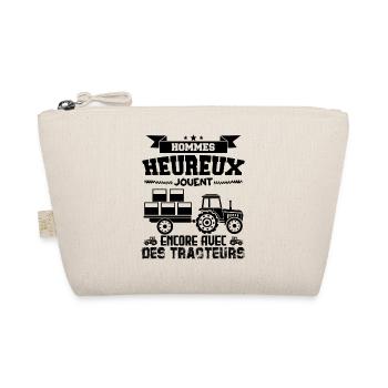 Hommes heureux jouent encore avec des tracteurs !! - Trousse biologique - nature - Devant