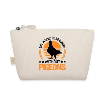 Pigeon Gift Pigeon Fancier Carrier Pigeon - Organic Pouch - nature - Front