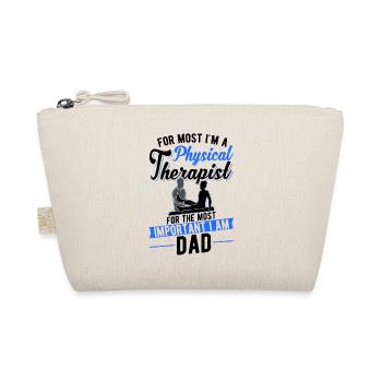 Physiotherapist Father Physiotherapy Papa Physio - Organic Pouch - nature - Front