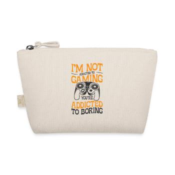 Gaming Addiction Gamer Playing Videogame - Organic Pouch - nature - Front