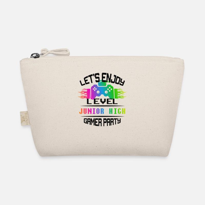 Level JUNIOR HIGH keep calm and game on Organic Pouch
