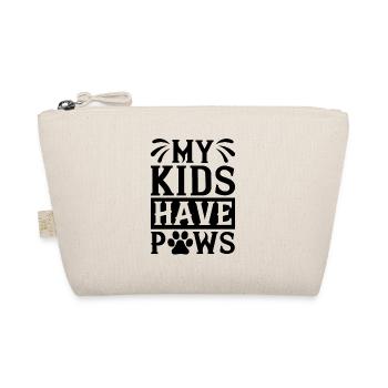 My children have paws - Organic Pouch - nature - Front