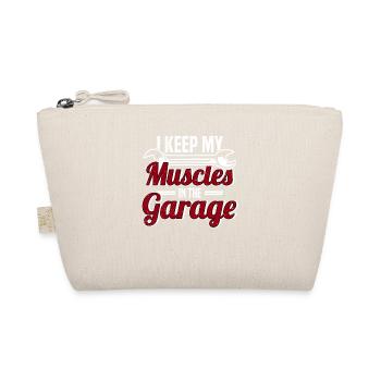 Muscel Car V8 Turbocharger Truck Racing Car - Organic Pouch - nature - Front