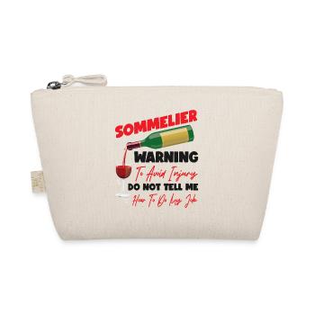 Sommelier Wine Drinking Tasting - Bio-Täschchen - Natur - Vorne