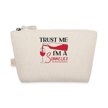 Sommelier Wine Drinking Tasting - Organic Pouch - nature - Front