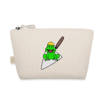 Craftsman Frosch Maurer Maurerkelle Construction site - Organic Pouch - nature - Front