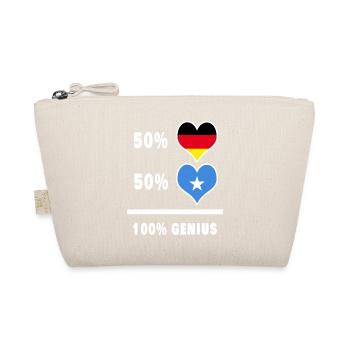 Deutschland und Somalia 100% Genial / Geschenk - Bio-Täschchen - Natur - Vorne
