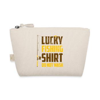 Lucky Fishing Shirt. Funny T-Shirt Great Gift For - Organic Pouch - nature - Front