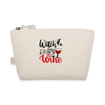 Witch way to the wine - Halloween Sprüche - Bio-Täschchen - Natur - Vorne