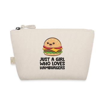 Juste une fille qui aime les hamburgers - Trousse biologique - nature - Devant