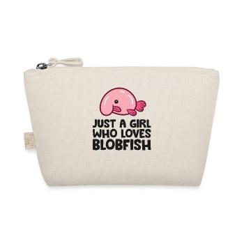 Nur ein Mädchen, das Blobfisch liebt - Bio-Täschchen - Natur - Vorne