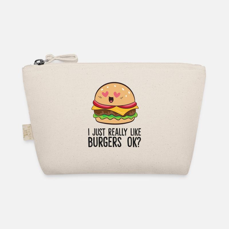 Ich mag Hamburger einfach wirklich gerne Ok Love Bio-Täschchen