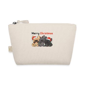 Français Bulldog Animaux de Noël Chiens mignons - Trousse biologique - nature - Devant