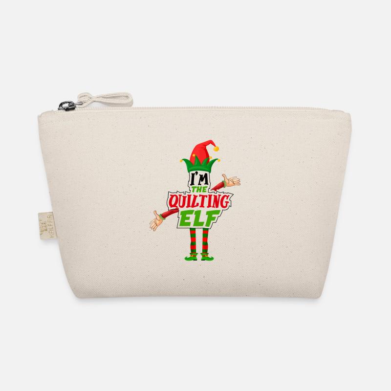 Ich bin die Quilting-Elfe Norwegermuster Bio-Täschchen