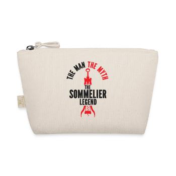 Sommelier Wine Drinking Tasting - Organic Pouch - nature - Front