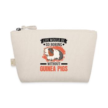 Meerschweinchen Geschenk Guinea Pig - Bio-Täschchen - Natur - Vorne