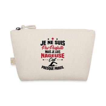 Je ne suis pas parfaite mais je suis nageuse - Trousse biologique - nature - Devant