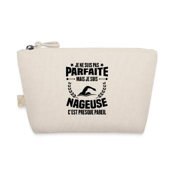 Je ne suis pas parfaite mais je suis nageuse - Trousse biologique - nature - Devant