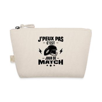 J'peux pas c'est jour de match rugby - Trousse biologique - nature - Devant