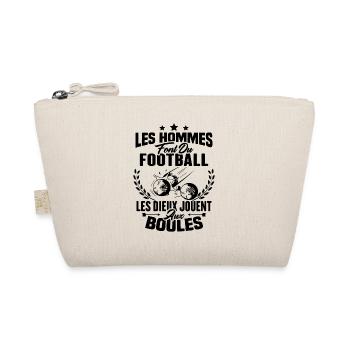 Hommes font du football les dieux jouent aux boule - Trousse biologique - nature - Devant