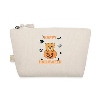 Bear in pumpkin cute bears Happy Halloween - Organic Pouch - nature - Front