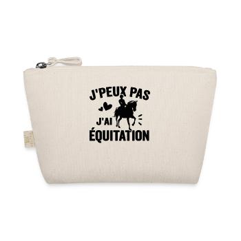 Je Peux Pas J'ai Équitation Cheval Poney Jument - Trousse biologique - nature - Devant