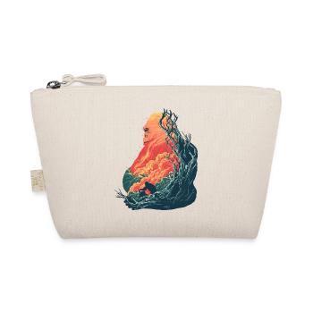 Gorilla Family, Fire, Rainforest - Organic Pouch - nature - Front