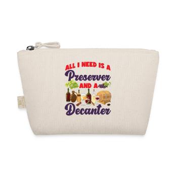 Sommelier Wine Drinking Tasting - Organic Pouch - nature - Front